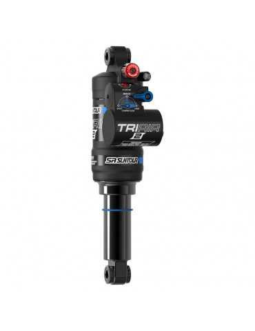 SR Suntour TRIAIR2 3CR amortisseur air pour VTT enduro vue de 3/4