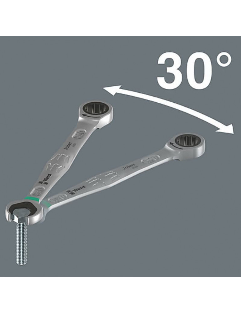 Outil WERA 6000 Joker 11 Set 1 Jeu de clés mixtes à cliquet, 11 pièces