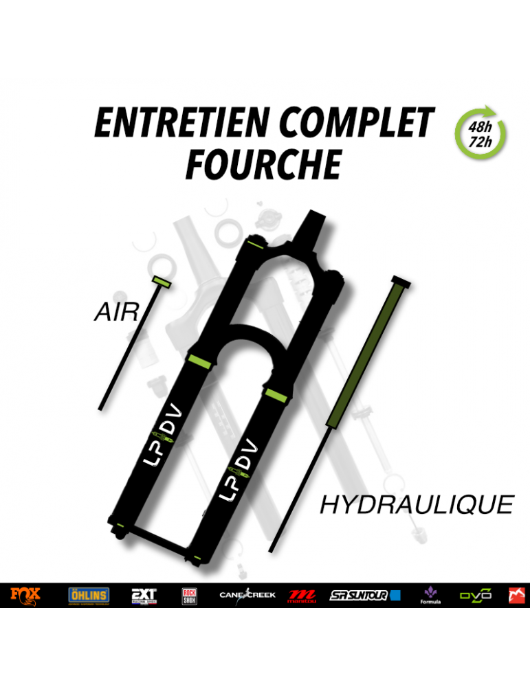 Entretien complet fourche VTT