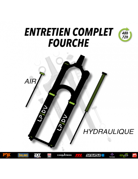 Entretien complet fourche VTT