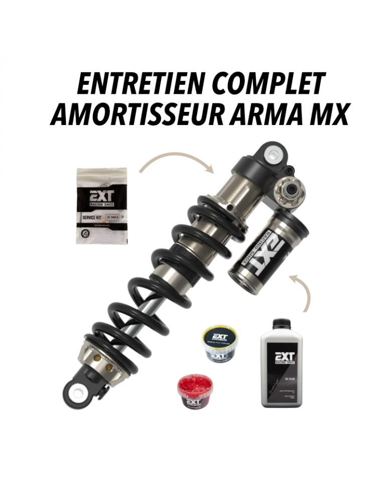 Entretien amortisseur moto EXT ARMA MX