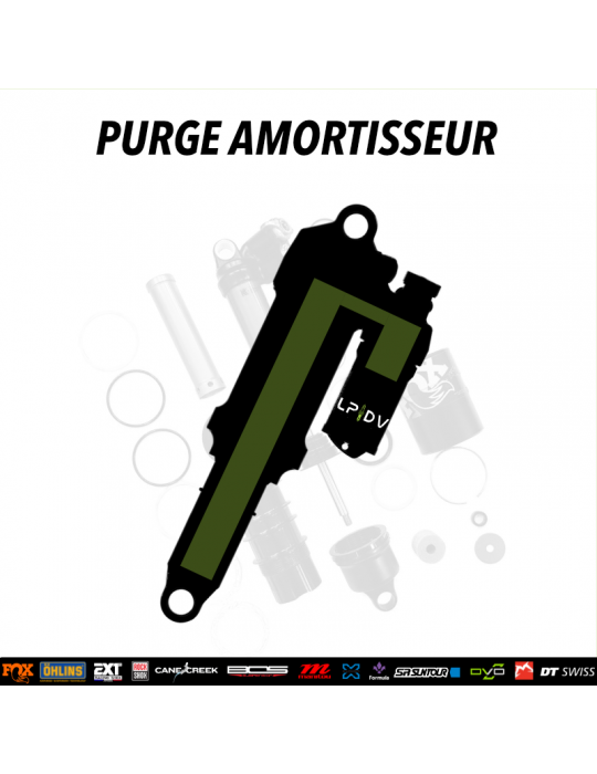 Purge amortisseur VTT