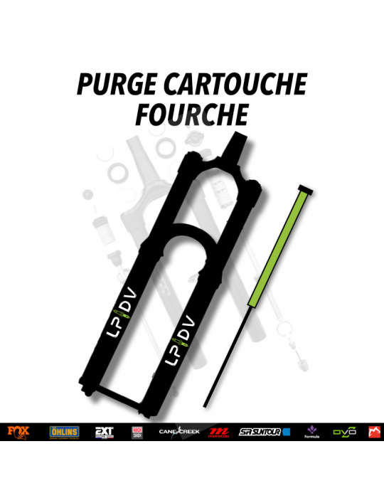 Purge cartouche fourche VTT