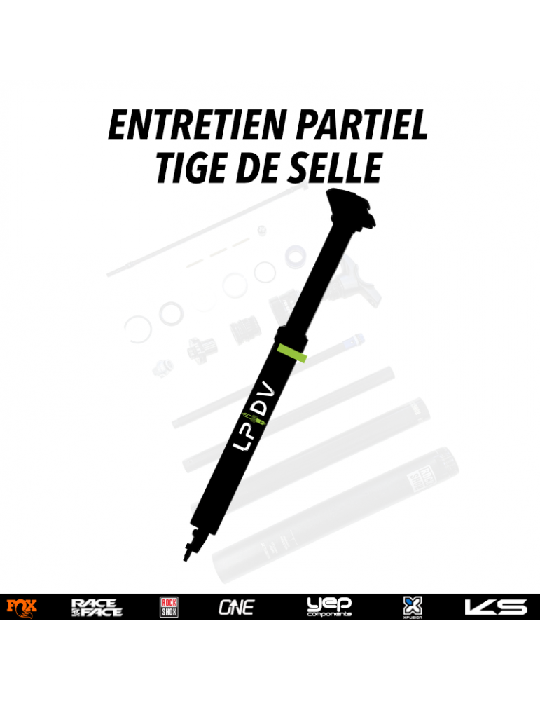 Entretien partiel tige de selle télescopique