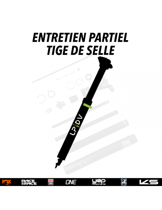 Entretien partiel tige de selle télescopique