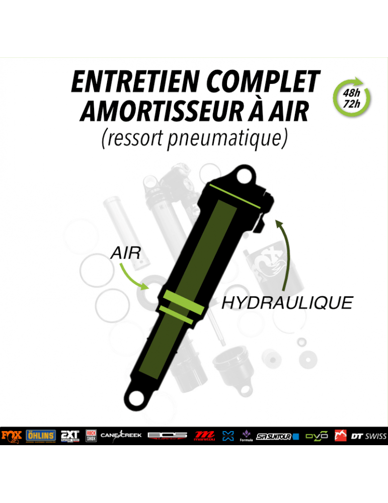 Entretien complet amortisseur vtt