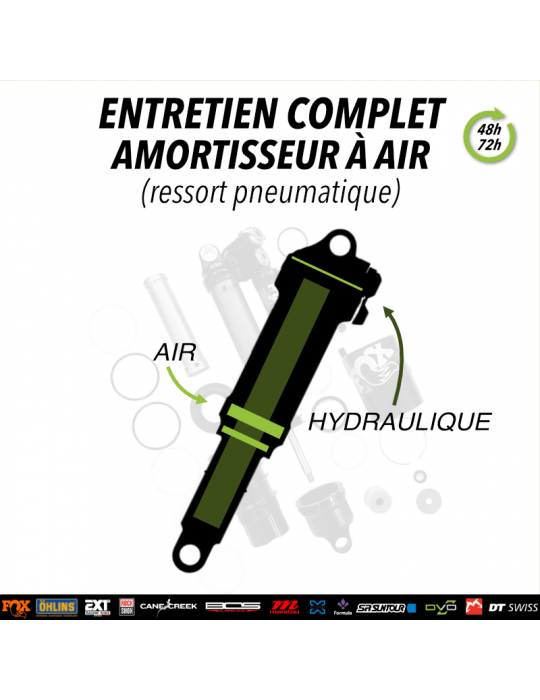 Entretien complet amortisseur vtt
