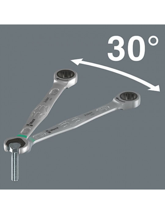 6000 Joker 4 Imperial Set 1 Jeu de clés mixtes à cliquet, syst. impéri