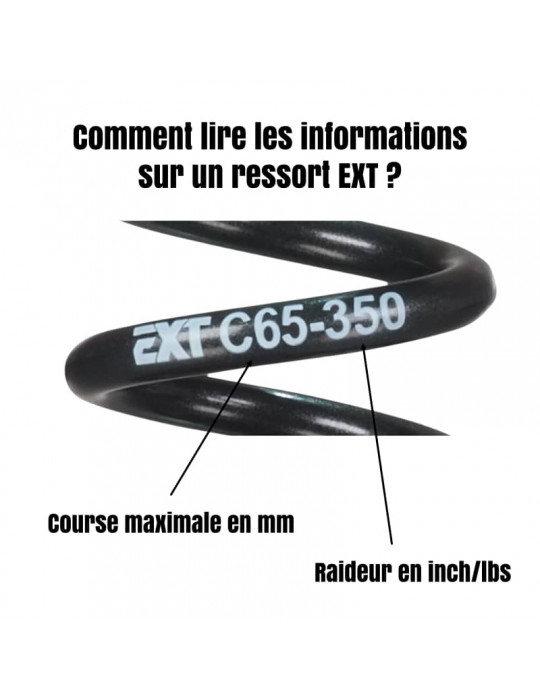 Ressort EXT Superlight V2 - Amortisseur VTT Ultraléger