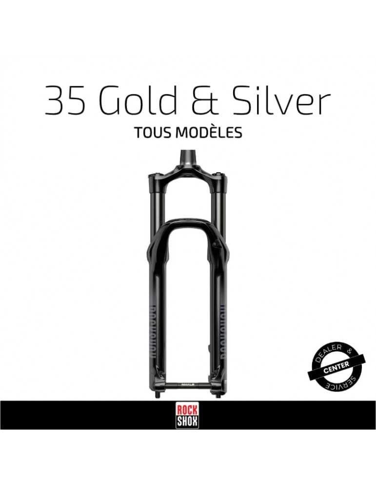 Entretien fourche RockShox 35 Gold et Silver