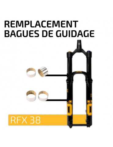 Remplacement bagues de guidage ÖHLINS RXF38