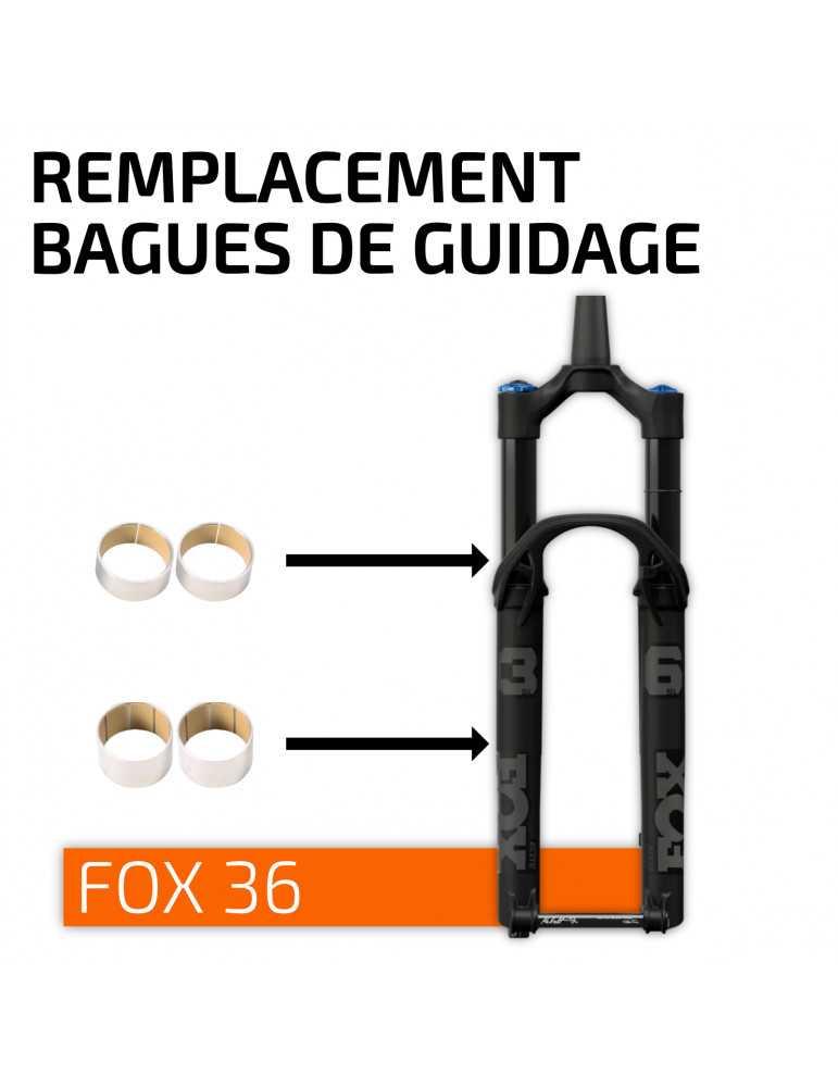 Remplacement bagues de guidage FOX 36