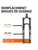 Remplacement bagues de guidage FOX 34