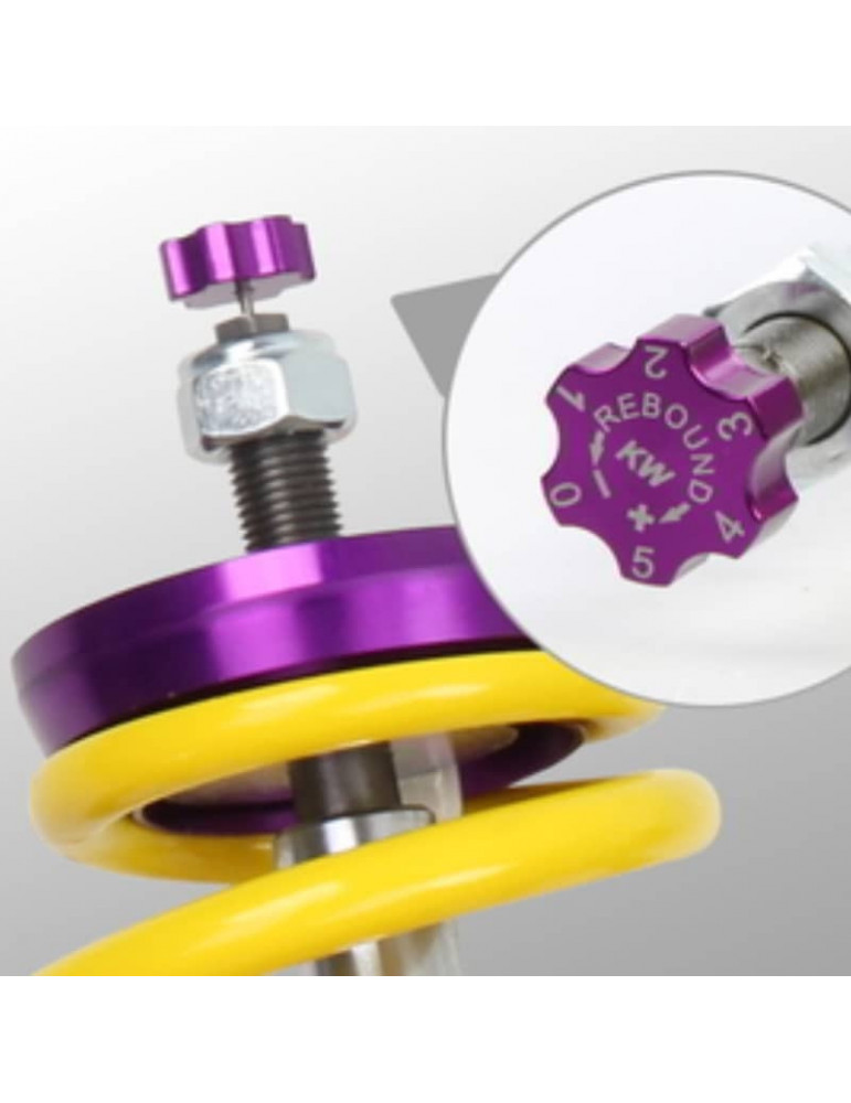 Kit amortisseurs KW V1 combinés filetés inoxydables
