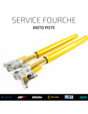 Entretien fourche moto piste