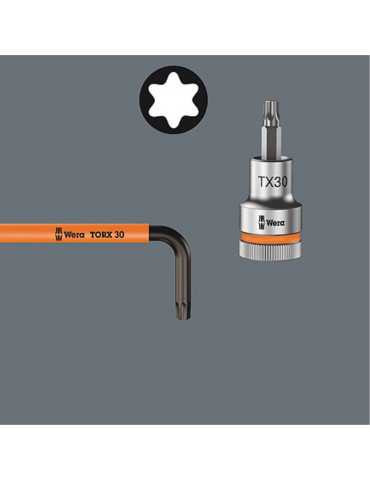 Outil WERA 967/9 TX XL TORX Multicolour HF 1 Jeu de clés mâles coudées version longue 9 pièces 05024470001