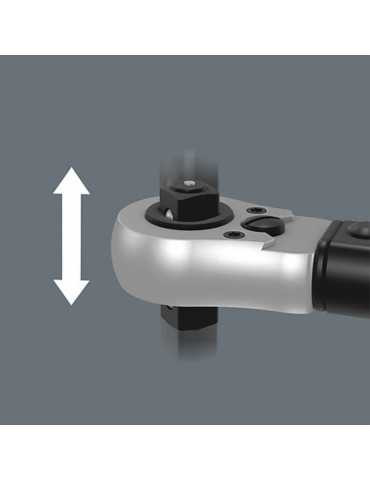 Outil WERA Click-Torque C 2 Push R/L clé dynamométrique réglable pour serrage à droite et à gauche, 20-100 Nm 05075625001