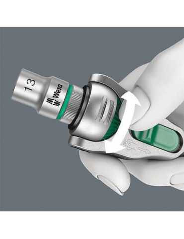 Outil WERA 8100 SA 9 Jeu cliquet Zyklop Speed, à carré 1/4", syst. impérial, 28 pièces