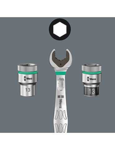 Outil Wera 8100 SB 9 Jeu cliquet Zyklop Speed, à carré 3/8", syst. impérial, 29 pièces 05004019001